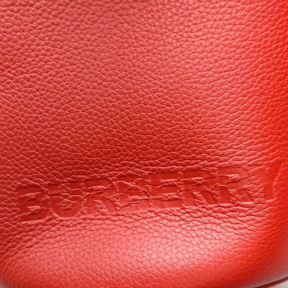 Burberry Red Leather  Shoulder Bag mon625-101025 - Picture 10 of 16